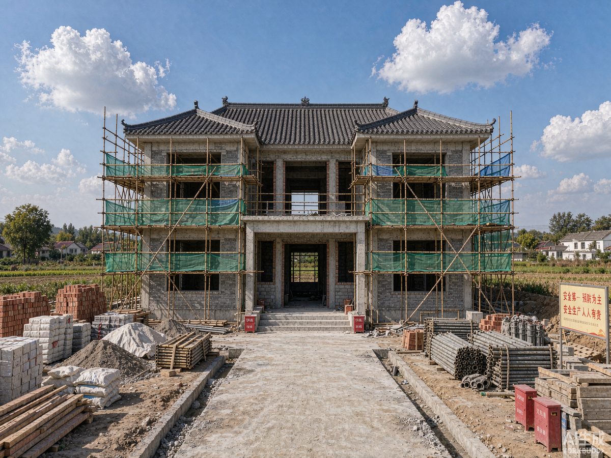 乡墅施工工地实景